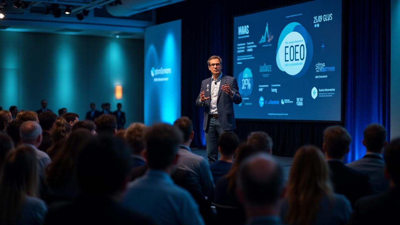 Mike Weiss delivering keynote at InfusionCon 2012, ranked top 4 out of 400 marketers worldwide